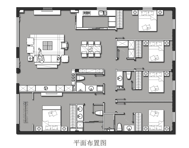 自建房现代简约风格装修效果图